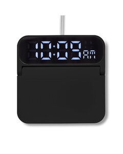 Prime Line IT240 - Foldable Alarm Clock & Wireless Charger
