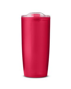 Prime Line MG214 - 22oz Frosted Double Wall Tumbler TRANSLUCENT RED
