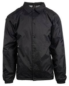 Burnside B9718 - Men's Nylon Coaches Jacket Negro