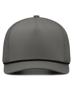 Pacific Headwear P424 - Weekender Perforated Snapback Cap Graphite/Black