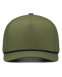 Pacific Headwear P424 - Weekender Perforated Snapback Cap Moss/ Black