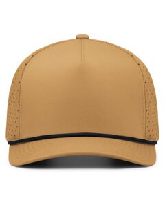 Pacific Headwear P424 - Weekender Perforated Snapback Cap Buck/Black