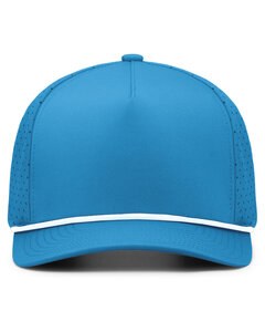 Pacific Headwear P424 - Weekender Perforated Snapback Cap Ocean Blue/Wht
