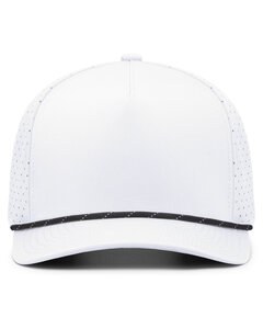 Pacific Headwear P424 - Weekender Perforated Snapback Cap White/Blck/Wht