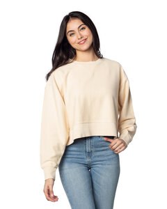 chicka-d 470 - Ladies Corded Boxy Pullover Naturales