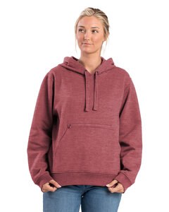 Berne WSP418 - Ladies Heritage Zippered Pocket Hooded Pullover Sweatshirt Sangría