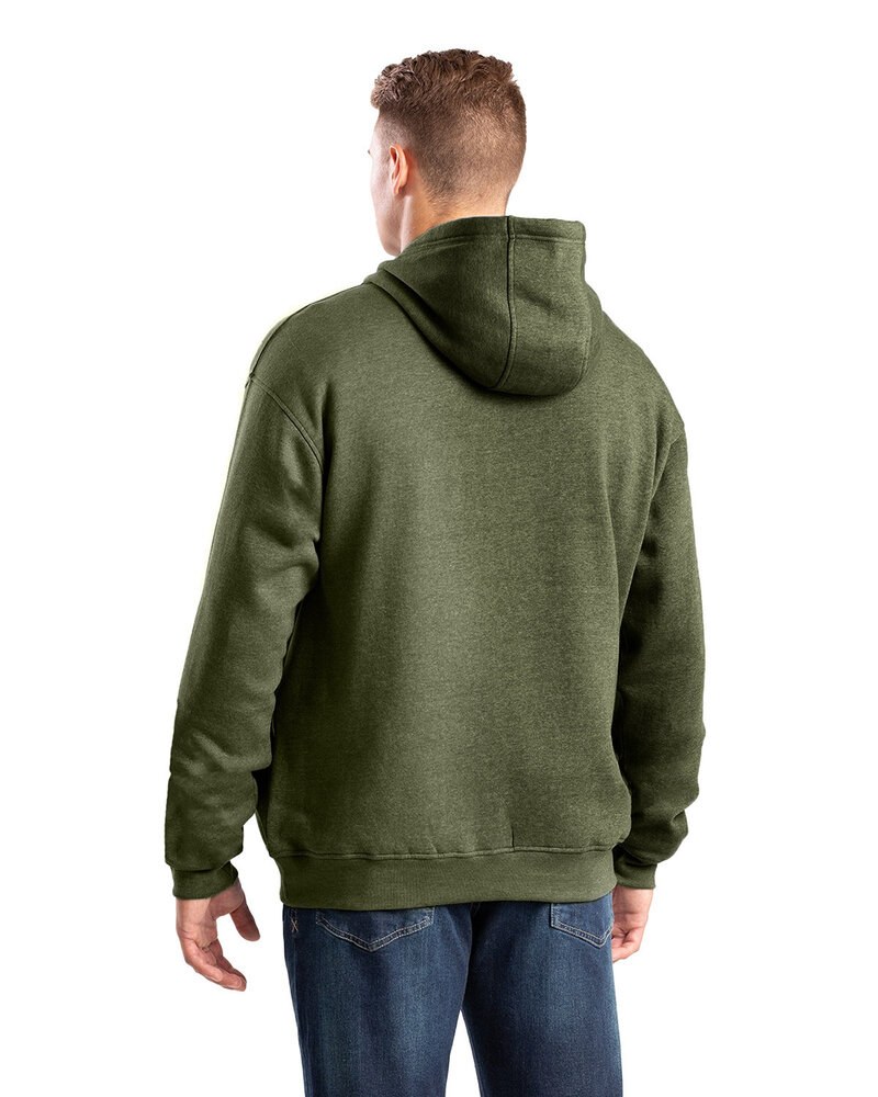 Berne SP418 - Men's Heritage Zippered Pocket Hooded Pullover Sweatshirt