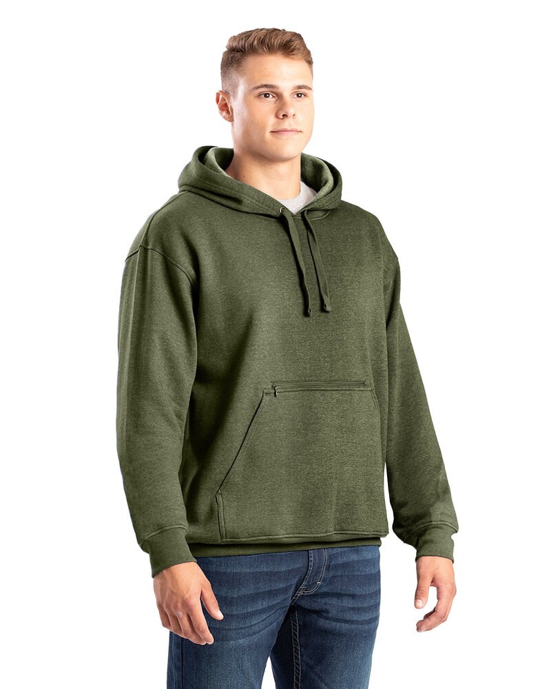 Berne SP418 - Men's Heritage Zippered Pocket Hooded Pullover Sweatshirt