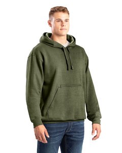 Berne SP418 - Men's Heritage Zippered Pocket Hooded Pullover Sweatshirt Cedar Green