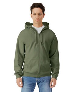 Gildan SF600 - Unisex Softstyle Fleece Hooded Sweatshirt Verde Militar
