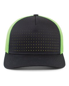 Pacific Headwear 105P - Perforated Trucker  Cap Nvy/Nn Grn/Nvy