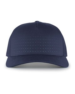 Pacific Headwear 105P - Perforated Trucker  Cap Navy/Teal