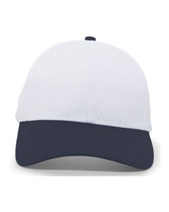 Pacific Headwear 805M - Coolport Mesh Cap Blanco / Azul marino