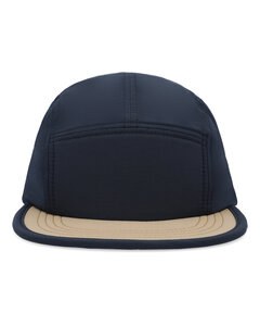 Pacific Headwear P781 - Packable Camper Cap Navy/Suede