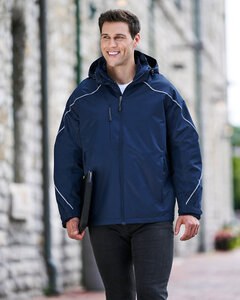 Ash City North End 88196 - ANGLE MENS 3-in-1 JACKET WITH BONDED FLEECE LINER
