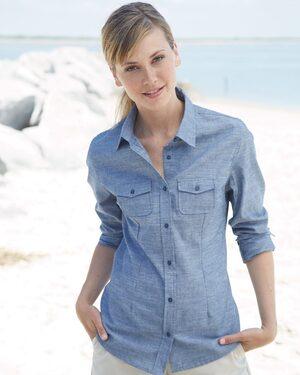 Burnside B5255 - Ladies Long Sleeve Chambray