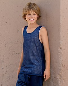 A4 N2206 - Youth Reversible Mesh Tank Shirt