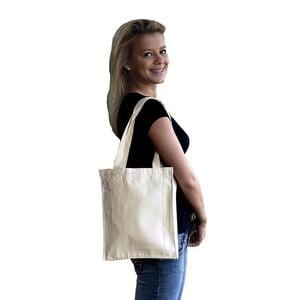 Q-Tees Q125200 - Canvas Book Bag with Gusset