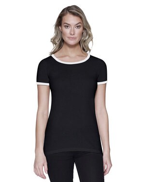 StarTee ST1431 - Ladies CVC Ringer T-Shirt