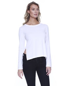 StarTee ST1471 - Ladies CVC High Low Long-Sleeve T-Shirt