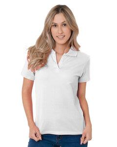 Bayside BA1050 - Juniors 6.2 oz., 100% Cotton V-Neck Polo