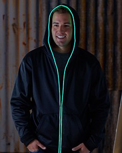 J. America JA8668 - Adult Glow Full-Zip Hood