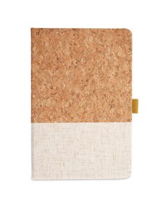 Prime Line NB203 - Hard Cover Cork And Heathered Fabric Journal