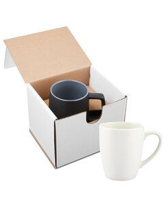 Prime Line GCM101 - 12oz Contemporary Challenger Café Ceramic Mug in Mailer