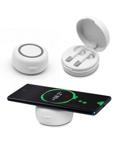 Prime Line IT233 - Harmony Wireless Earbuds and Charging Pad