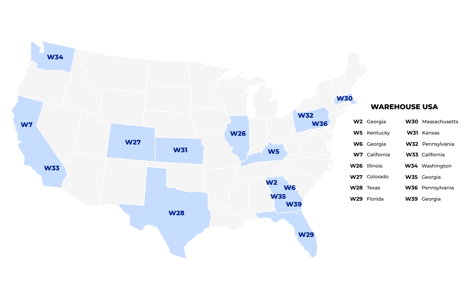 Shipping map us